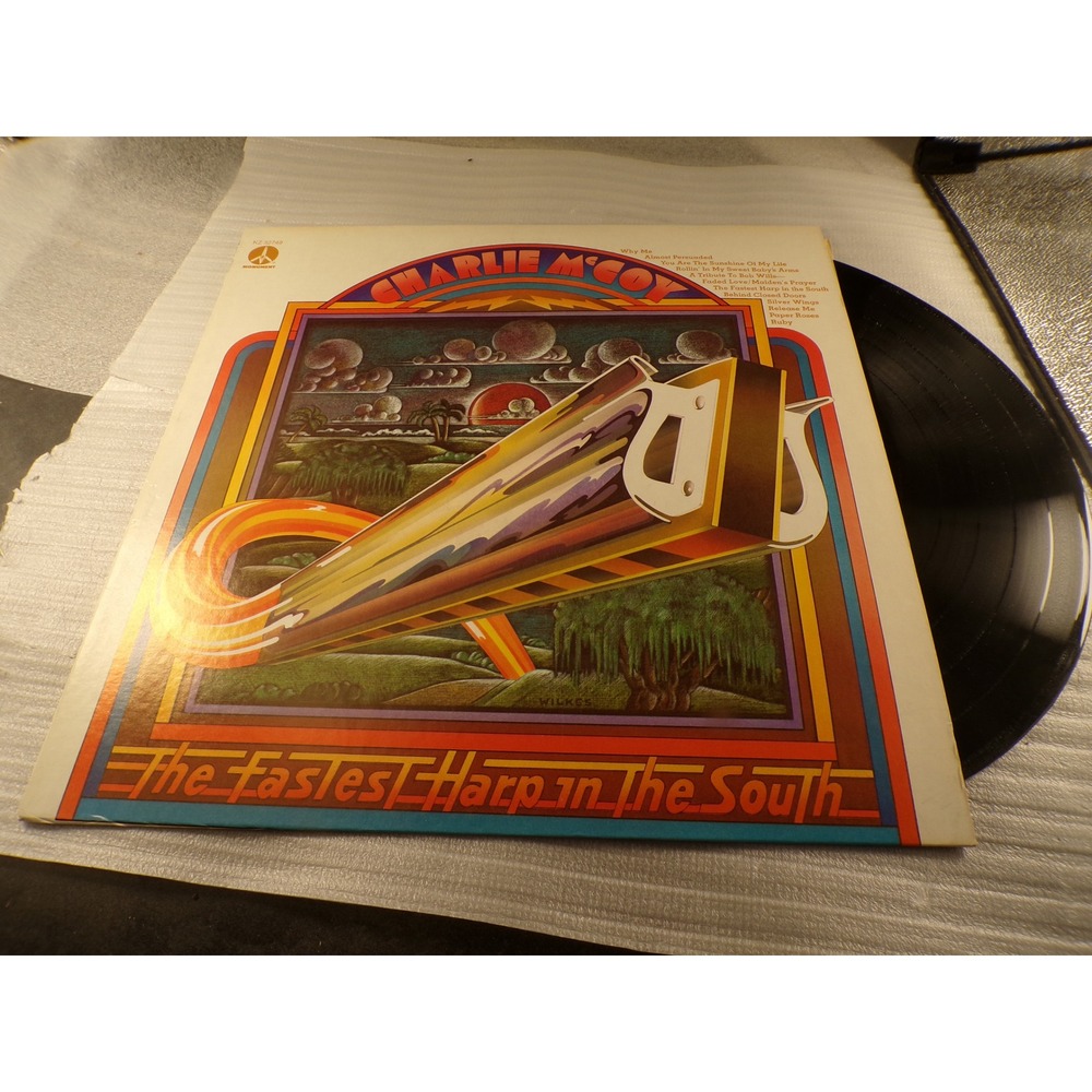 Charlie McCoy The Fastest Harp in the South Vinyl LP 1973 Monument 32749 Country